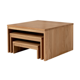 Kids By Design Vierkante Tafels Eiken (3-delig)