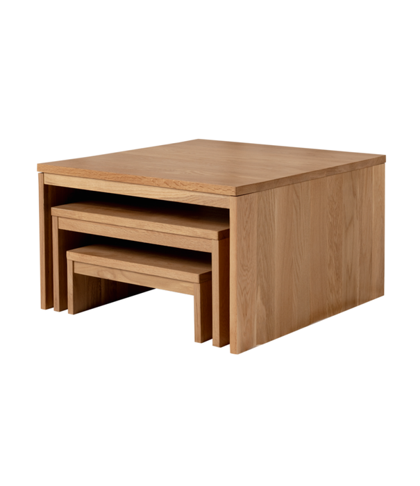 Kids By Design Kids By Design - Vierkante Tafels Eiken (3-delig)