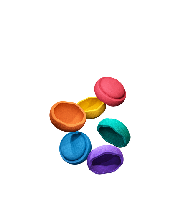 Stapelstein Stapelstein - Mini Stapelstenen Set - Rainbow Classic ( 6-delig)