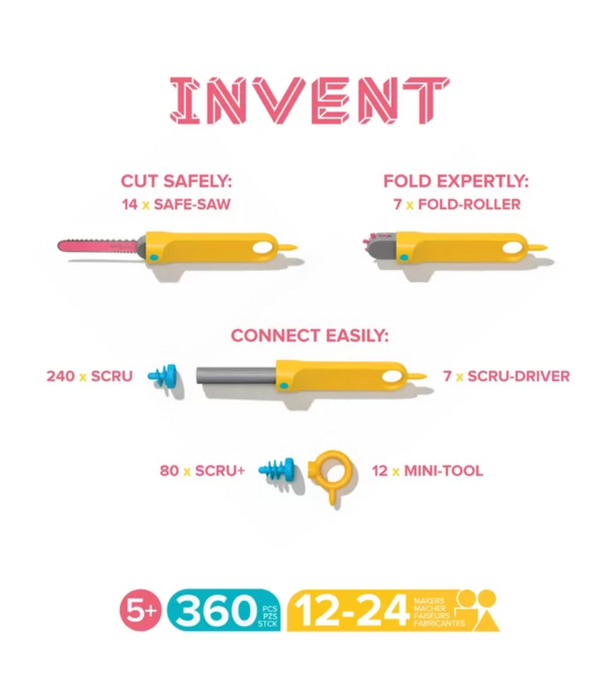 Makedo Makedo Invent Set | 5+ (360-delig)