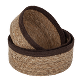 Dixie - Seagrass - Gevlochten Manden Set (3-delig) - Bruin