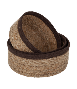 Seagrass - Gevlochten Manden Set (3-delig) - Bruin