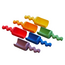 Speelschepjes XL Waves Regenboog (6-delig)