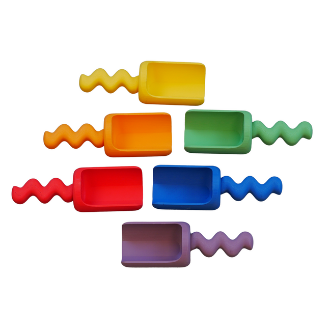 Grennn - Speelschepjes XL Waves Regenboog (6-delig)