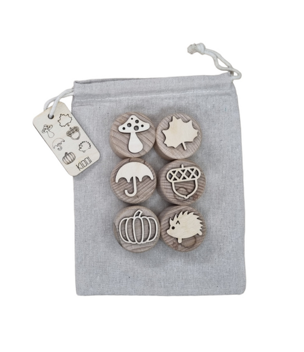 Kiddi Kiddi - Houten Stempelset Herfst (6-delig)