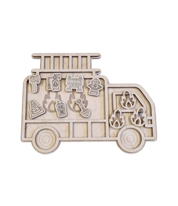 Kiddi Kiddi - Vulvormen Set De Brandweer (11-delig)