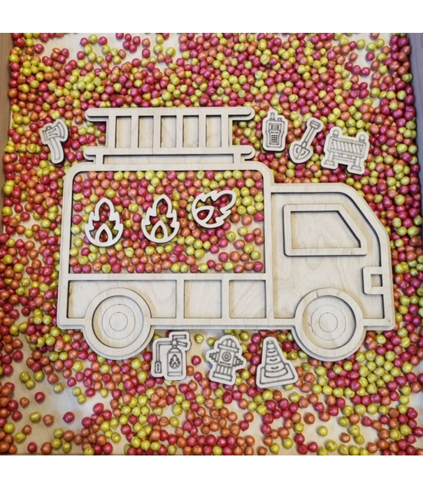 Kiddi Kiddi - Vulvormen Set De Brandweer (11-delig)