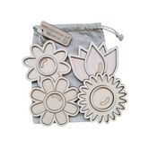 Kiddi - Mini Vulvormen Set Bloemen (4-delig)