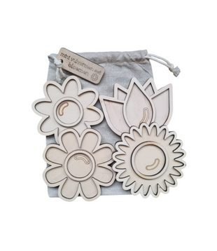 Mini Vulvormen Set Bloemen (4-delig)