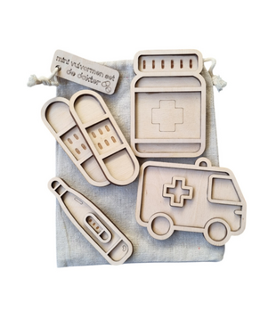 Mini Vulvormen Set De Dokter (4-delig)