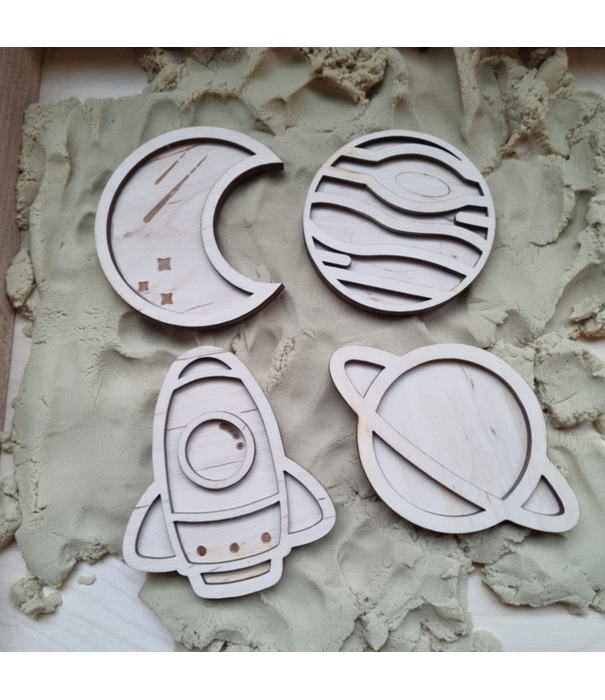 Kiddi Kiddi - Mini Vulvormen Set De Ruimte (4-delig)