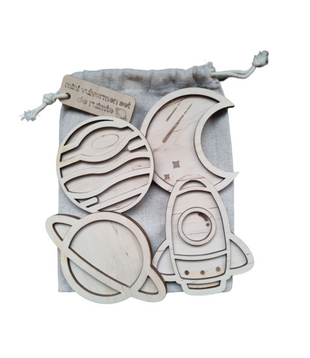 Mini Vulvormen Set De Ruimte (4-delig)