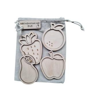 Mini Vulvormen Set Fruit (4-delig)