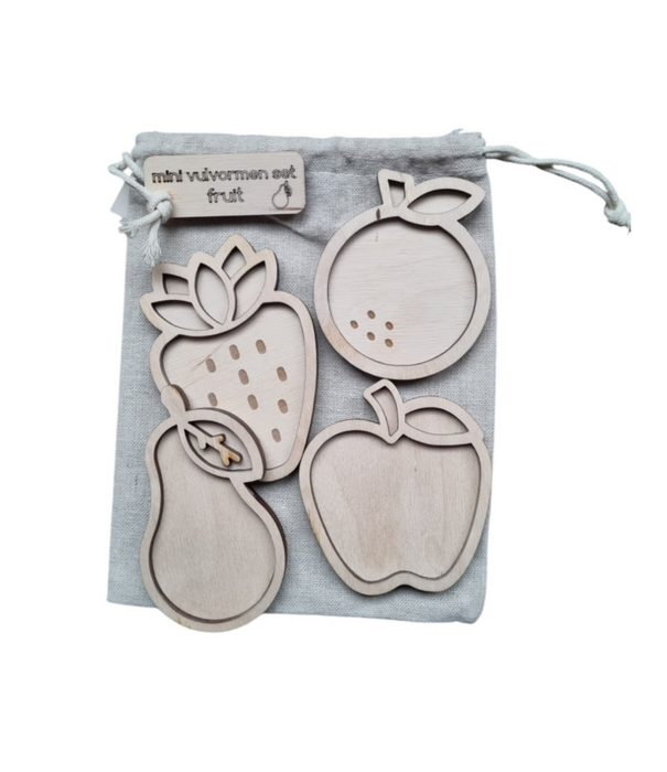 Kiddi Kiddi - Mini Vulvormen Set Fruit (4-delig)