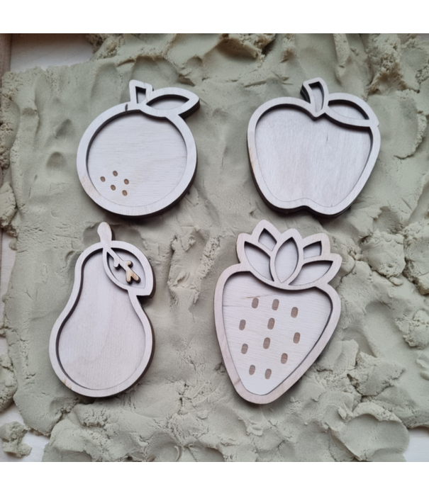 Kiddi Kiddi - Mini Vulvormen Set Fruit (4-delig)