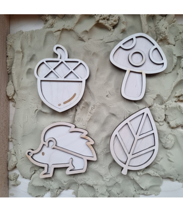 Kiddi Kiddi - Mini Vulvormen Set Herfst (4-delig)