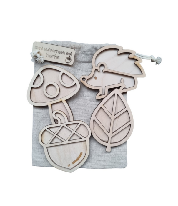 Kiddi Kiddi - Mini Vulvormen Set Herfst (4-delig)