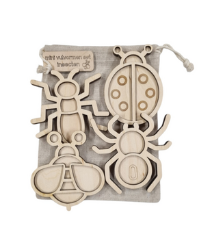Mini Vulvormen Set Insecten (4-delig)