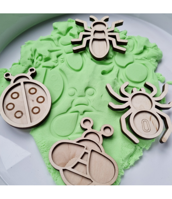 Kiddi Kiddi - Mini Vulvormen Set Insecten (4-delig)