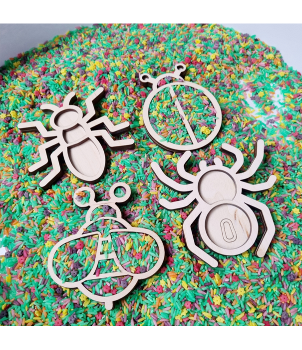 Kiddi Kiddi - Mini Vulvormen Set Insecten (4-delig)