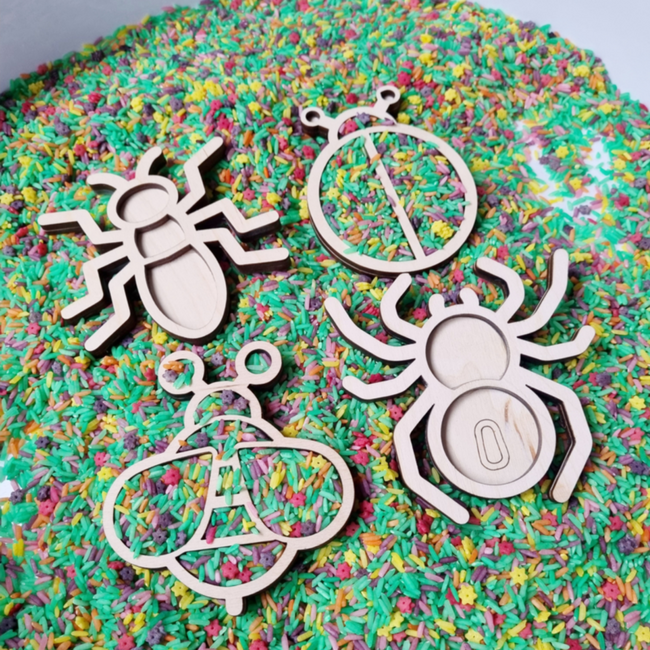 Kiddi - Mini Vulvormen Set Insecten (4-delig)