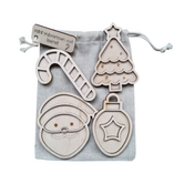 Kiddi - Mini Vulvormen Set Kerst (4-delig)