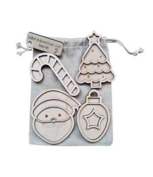 Mini Vulvormen Set Kerst (4-delig)