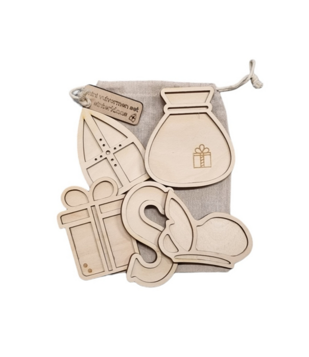 Kiddi Kiddi - Mini Vulvormen Set Sinterklaas (5-delig)