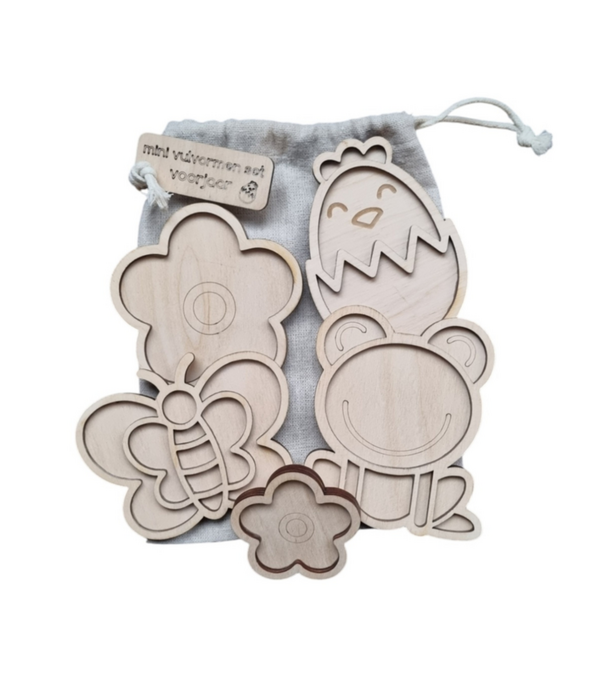 Kiddi Kiddi - Mini Vulvormen Set Voorjaar (5-delig)