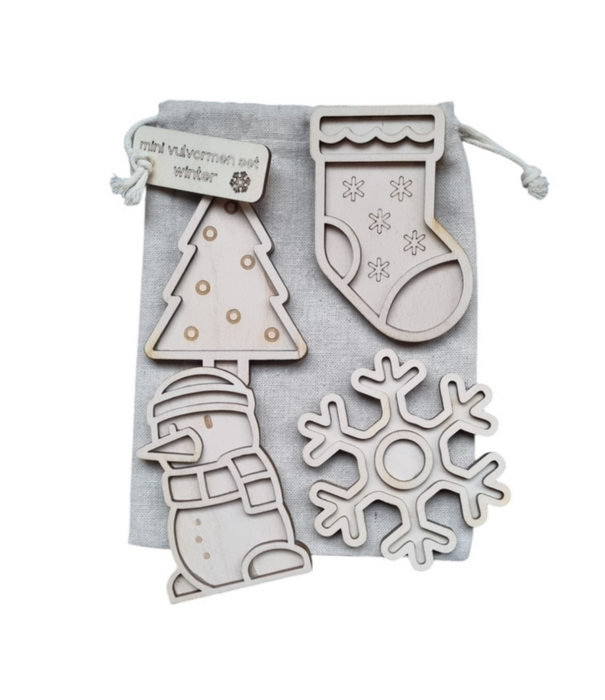 Kiddi Kiddi - Mini Vulvormen Set Winter (4-delig)