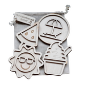 Kiddi - Mini Vulvormen Set Zomer (4-delig)