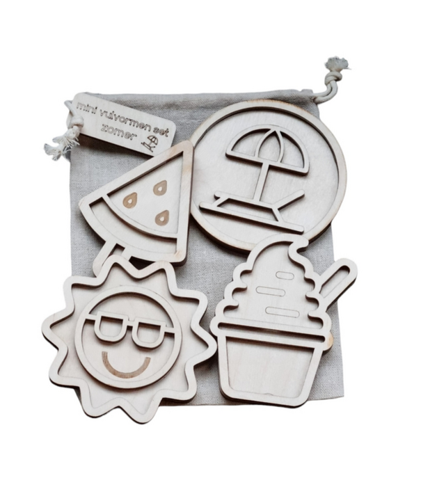 Kiddi Kiddi - Mini Vulvormen Set Zomer (4-delig)