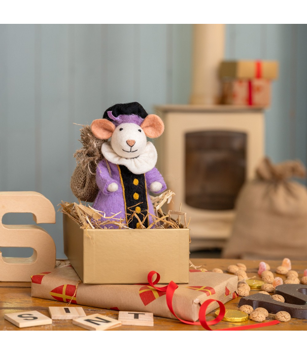 Sjaal met Verhaal Sjaal met Verhaal - Pietermuis Lila