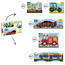 Coblo - Magnetische Toppers - Transport (60-delig)