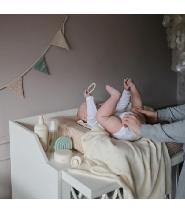 Mushie Mushie Pearl Bracelet Bijtring - Mellow, Terracotta & Periw (set van 3) - Copy