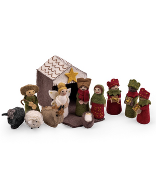 Kerststal Rood-Groen