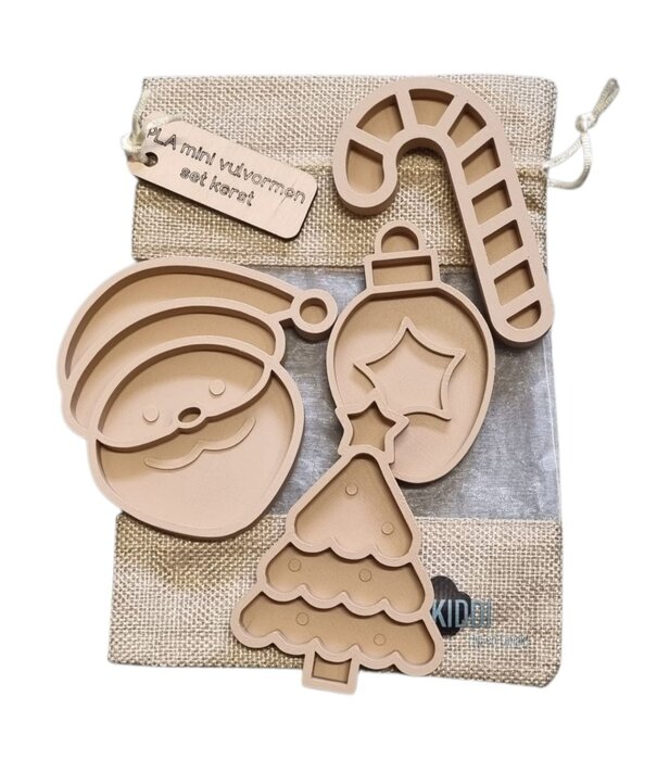 Kiddi Kiddi - Mini Vulvormen Set Kerst (4-delig)