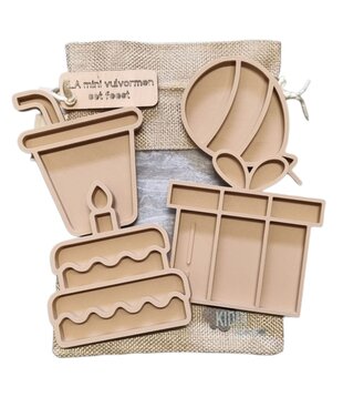 Mini Vulvormen Set Feest (4-delig)