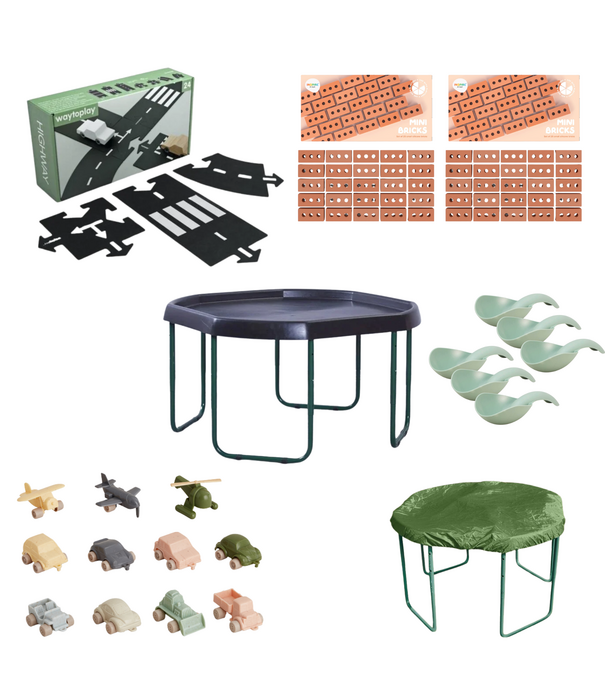 JUTTER & Co. JUTTER & Co. | Ready to Play Speelpakket - Tuff Tray Buiten  Thema Voertuigen & Buiten
