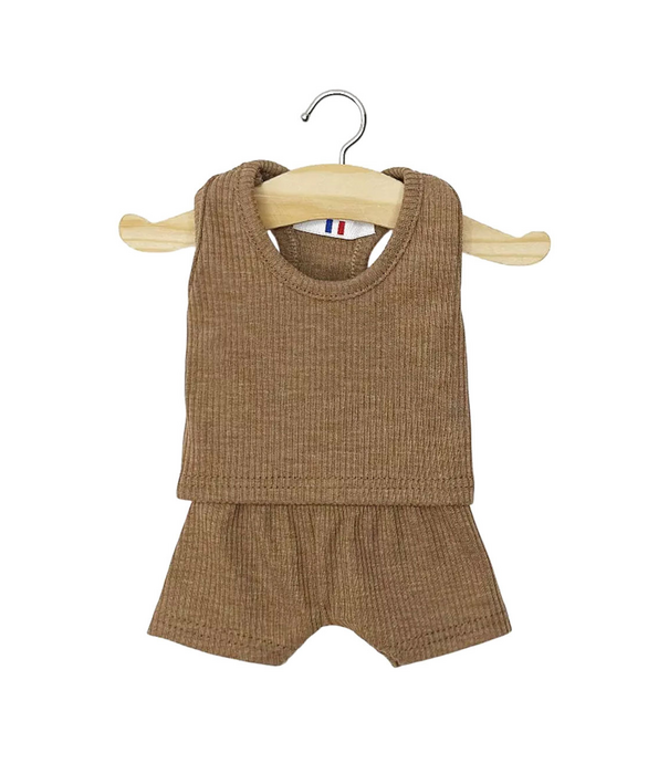 Minikane Minikane -  Poppen Kledingset - Hemdje & Onderbroek Chocolate (pop 34 cm)