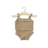 Minikane - Poppen Kledingset - Geribbelde Rand Hemdje & Onderbroek Katoen