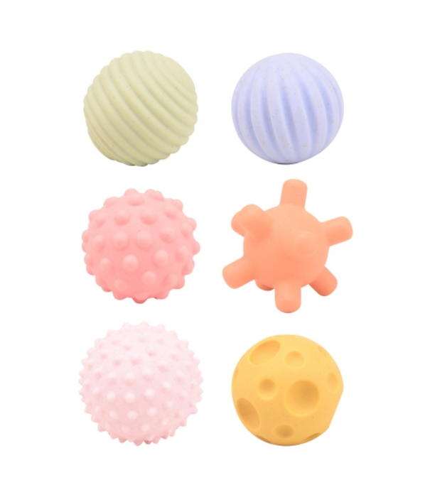 John Toy John Toy - Happy World Sensorische Ballen - 6st | 0+