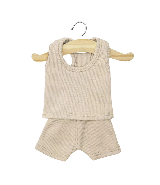 Minikane Minikane - Poppen Kledingset - Hemdje & Onderbroek Latte (pop 34 cm)