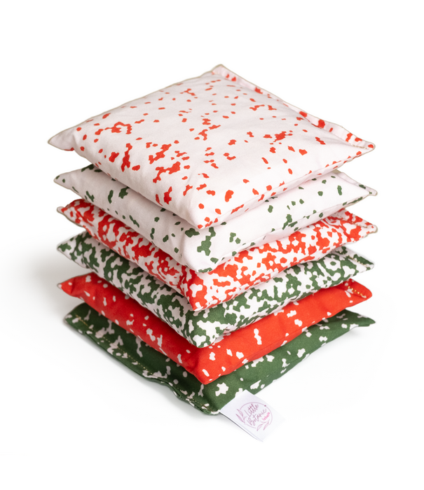 Little Botanic Label Little Botanic label - Sensorische Pittenzakjes - Set Confetti Christmas Special (6-delig)