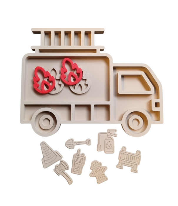 Kiddi Kiddi - Vulvormen Set De Brandweer (11-delig)