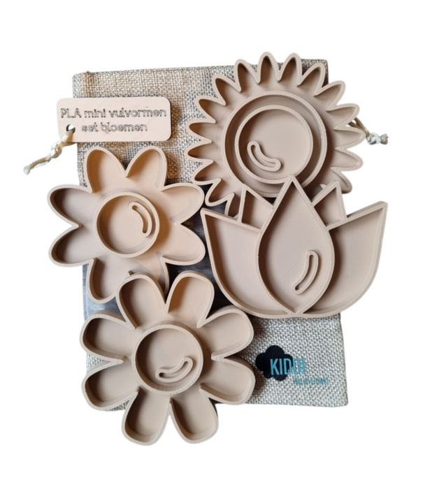 Kiddi Kiddi - Mini Vulvormen Set Bloemen (4-delig)