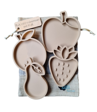 Mini Vulvormen Set Fruit (4-delig)