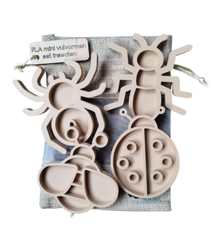 Mini Vulvormen Set Insecten (4-delig)
