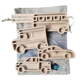 Kiddi - Mini Vulvormen Set Voertuigen (4-delig)