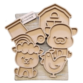 Kiddi - Mini Vulvormen Set Boerderij (5-delig)